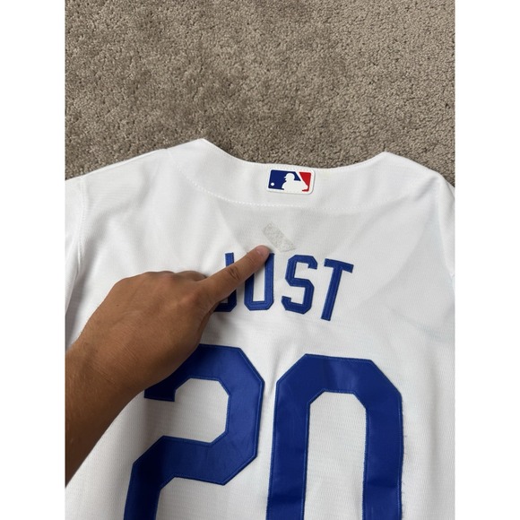 Womens Jersey 2020 World Series Champions Nike Los Angeles Dodgers #20 JUST Sz L - Picture 9 of 11